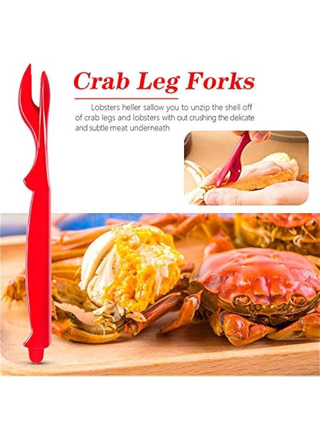 6Pcs Crab Legs Crackers - Crackers Picks Tools Set for Lobster, Crab, Crawfish, Prawns, Shrimp, Easy Opener Shellfish picks knife, Seafood Tools - Image 4