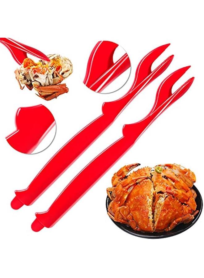 6Pcs Crab Legs Crackers - Crackers Picks Tools Set for Lobster, Crab, Crawfish, Prawns, Shrimp, Easy Opener Shellfish picks knife, Seafood Tools - Image 3
