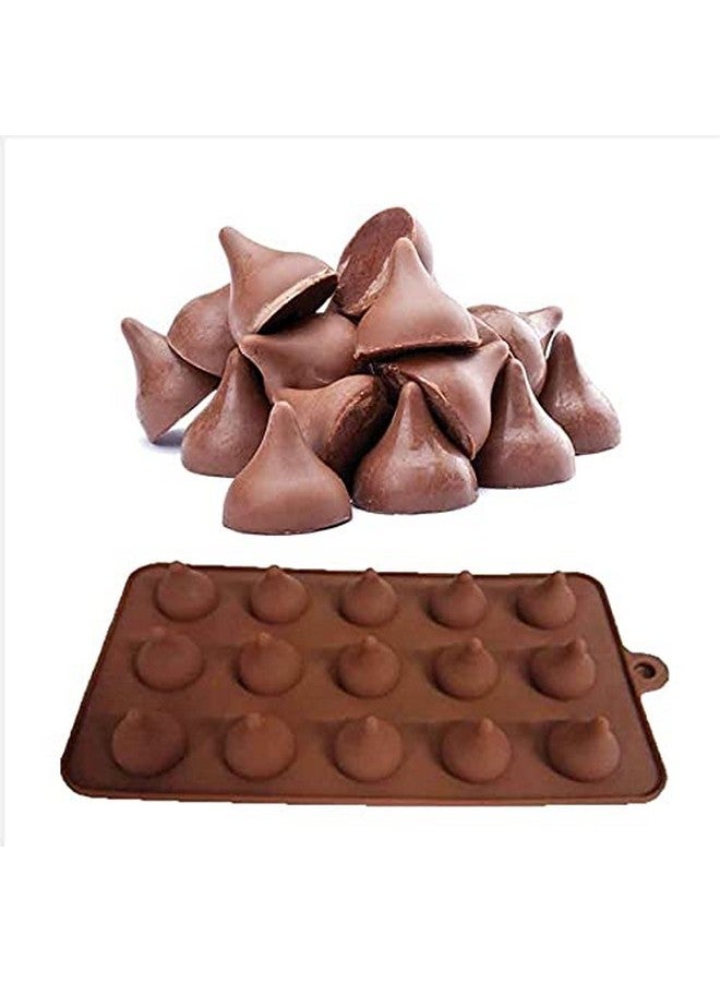 Perfect Pricee قالب شوكولاتة بسعر مثالي، صينية سيليكون صغيرة لكعكة البراوني، كعك عيد الميلاد (شوكولاتة قبلة) - Image 1