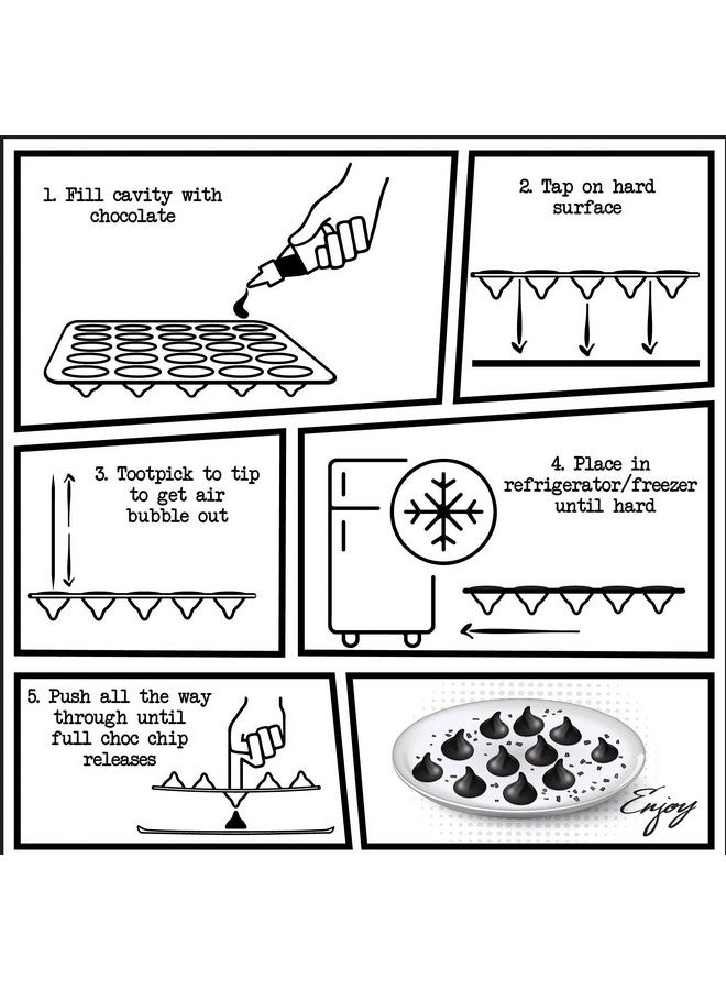 Perfect Pricee قالب شوكولاتة بسعر مثالي، صينية سيليكون صغيرة لكعكة البراوني، كعك عيد الميلاد (شوكولاتة قبلة) - Image 3