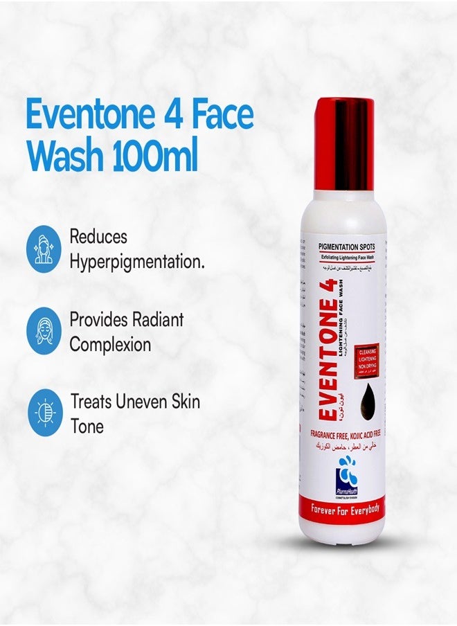 PharmaHealth - Eventone 4 Lightning, Whitening Face Wash - Advanced Whitening & Glow Cleanser for Radiant Skin, 100ml - Image 1