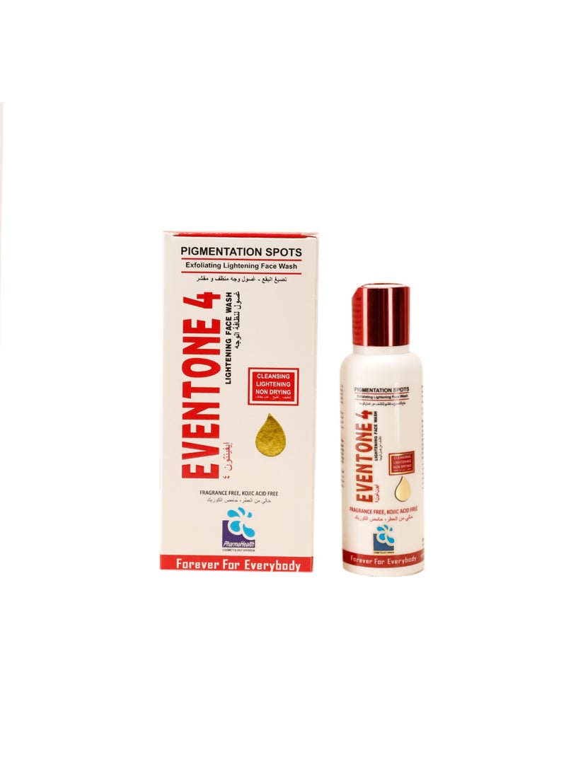 PharmaHealth Eventone 4 Brightening Face Wash 100ml – Vitamin C, Licorice & Salicylic Acid Cleanser for Clear, Glowing, Even Skin - Image 1