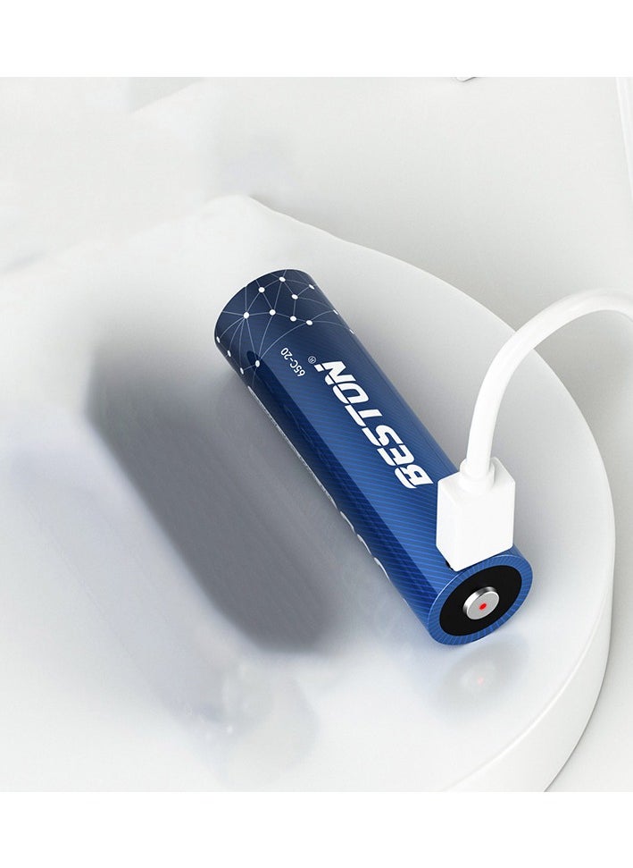 Beston 3.7V 18650 Rechargeable Lithium Battery Type C - Pack of 1