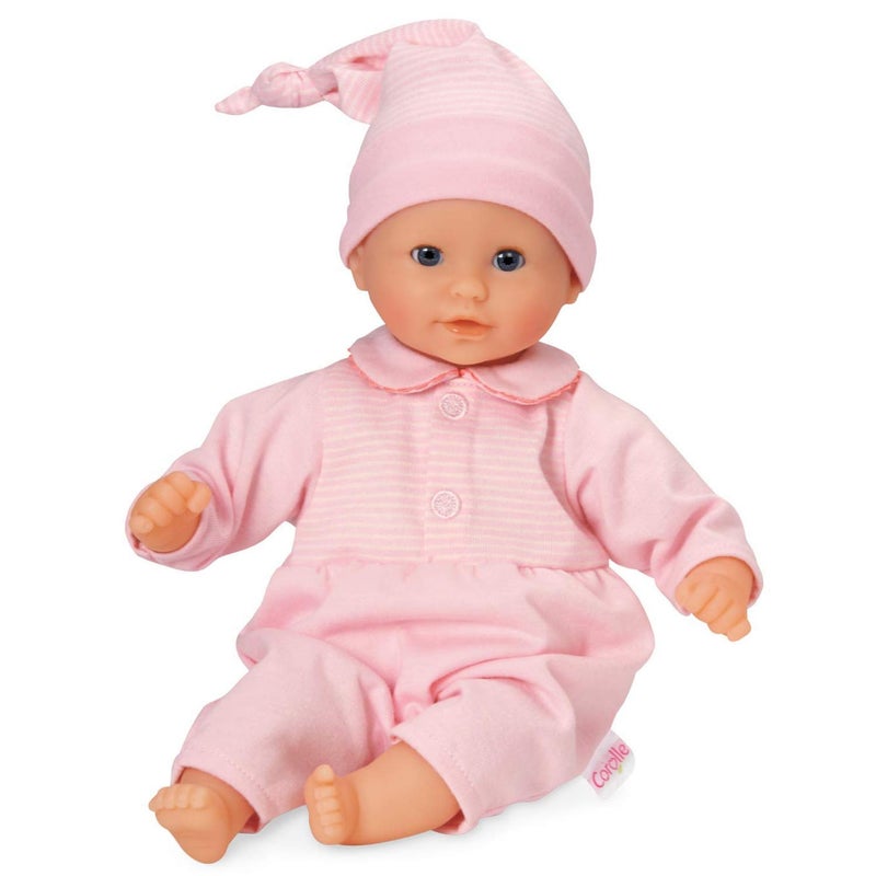 Corolle BÃ©bÃ© Calin Charming Pastel - 12" Soft Baby Doll with Vanilla Scent, Pink Outfit & Sleeping Eyes for Girls Ages 18 Months+, Cute Reborn Realistic Baby Dolls for 2 Year Old Girls - Image 2