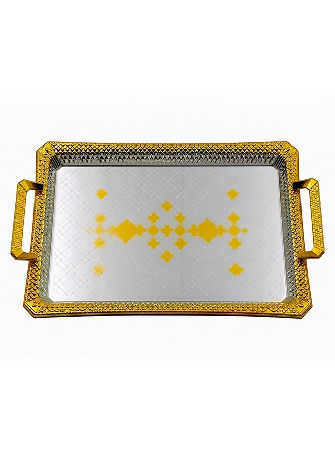 BASURRAH 3 Pieces Steel Serving Tray Set  - Image 2