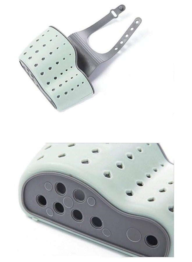 Home Kitchen Hanging Baskets Draining Board Suction Cup Bathroom Storage Tools Wash Basin Holder Double Decker Soap Sponge Shelf Kitchen Organiser Wash Basin Accessories - Image 1