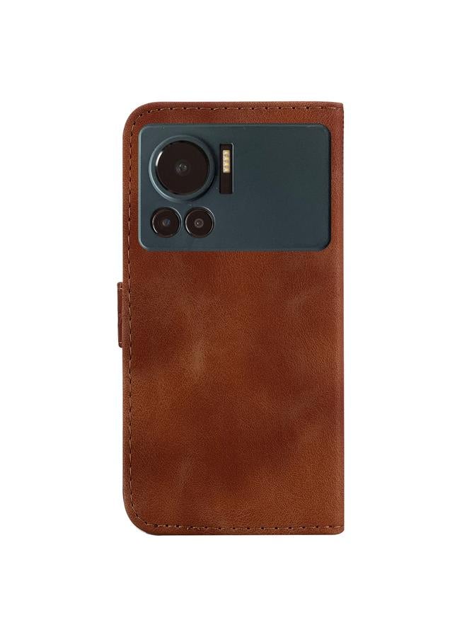 اس-توب جراب لهاتف Infinix Note 12 VIP مصنوع من الجلد المنقوش على شكل سبعة - Image 3