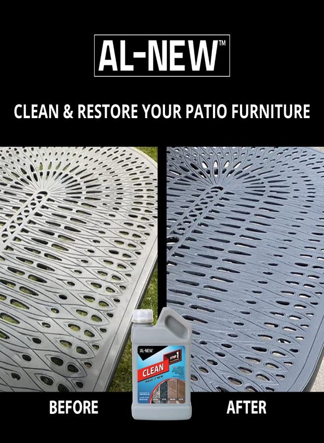 AL-NEW Step 1 Clean | Cleaning Solution for Outdoor Patio Furniture, Garage Doors, Window Frames, Exterior Lights & Fencing (16 Ounce) - Image 3