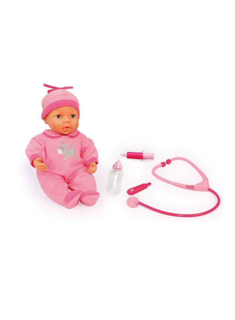 Bayer 33cm Doctor Set Doll with 24 Baby Sounds