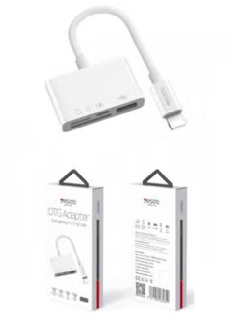 GS12 OTG Adapter – Lightning to USB for Connecting iPhone and iPad with USB Devices