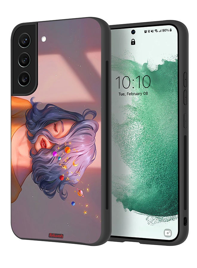 Tolwak Samsung Galaxy S21 FE 5G Protective Case Cover Girl And Space Art - Image 1