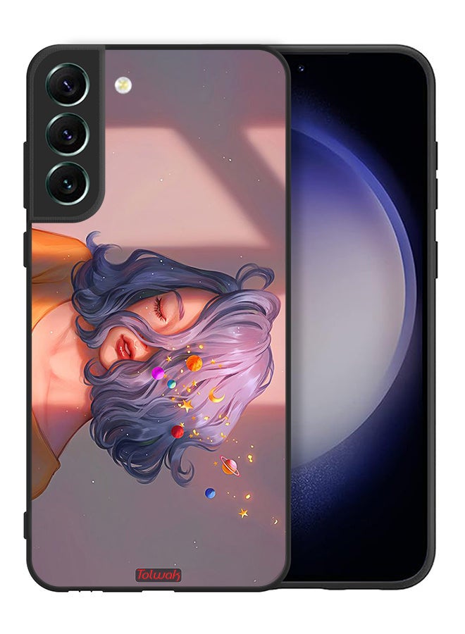 Tolwak Samsung Galaxy S21 FE 5G Protective Case Cover Girl And Space Art - Image 2