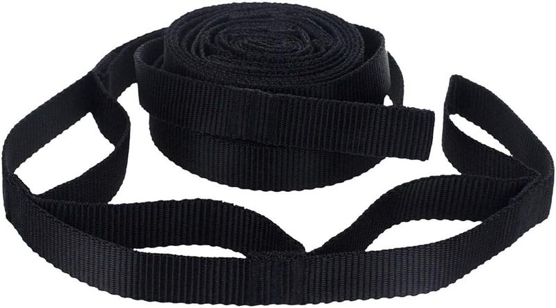 RICH 2Pcs Hammock Straps - Hammock Tree Straps Set,No Stretch Suspension System Kit,200cm Adjustable Outdoor Tree Hanging Yoga Tied Rope Belt for Camping Hiking - Image 2