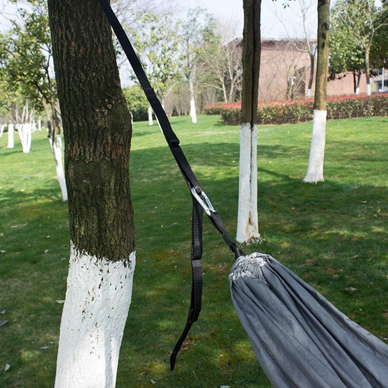 RICH 2Pcs Hammock Straps - Hammock Tree Straps Set,No Stretch Suspension System Kit,200cm Adjustable Outdoor Tree Hanging Yoga Tied Rope Belt for Camping Hiking - Image 5