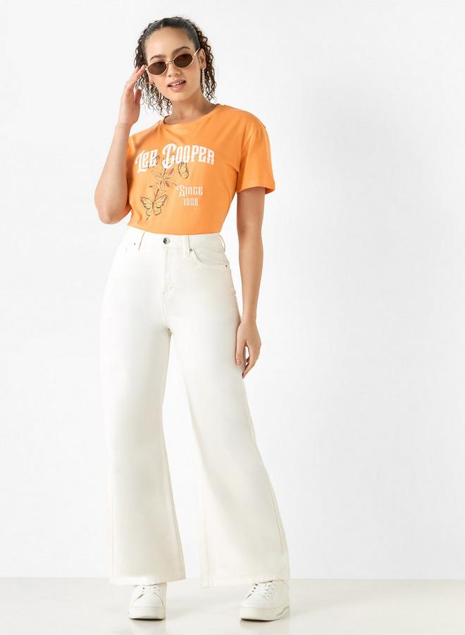 لي كوبر تيشيرت بياقة ضيقة وأكمام قصيرة وطبعات من لي كوبر - Image 2