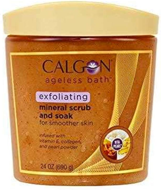 Calgon Ageless Bath Exfoliating Mineral Scrub and Soak - 24 Ounce - Image 1