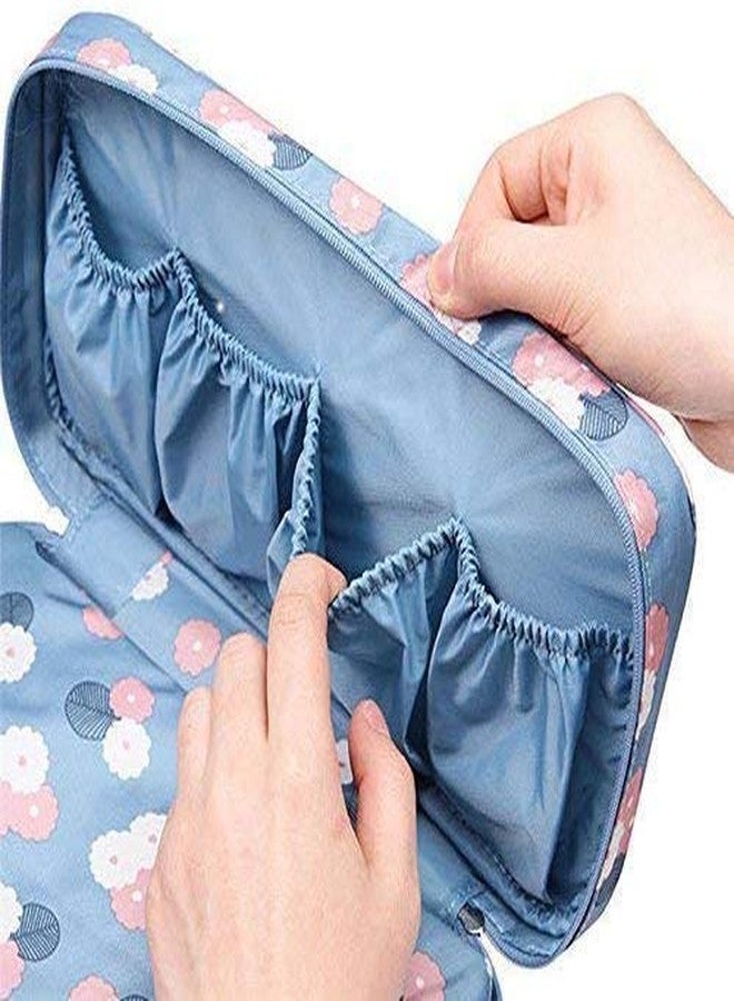 WEELZONE حقيبة تنظيم ملابس داخلية نسائية للسفر من WEELZONE، حقيبة مستحضرات تجميل، حقيبة تخزين مقاومة للماء (متعددة الألوان والتصاميم) - Image 4