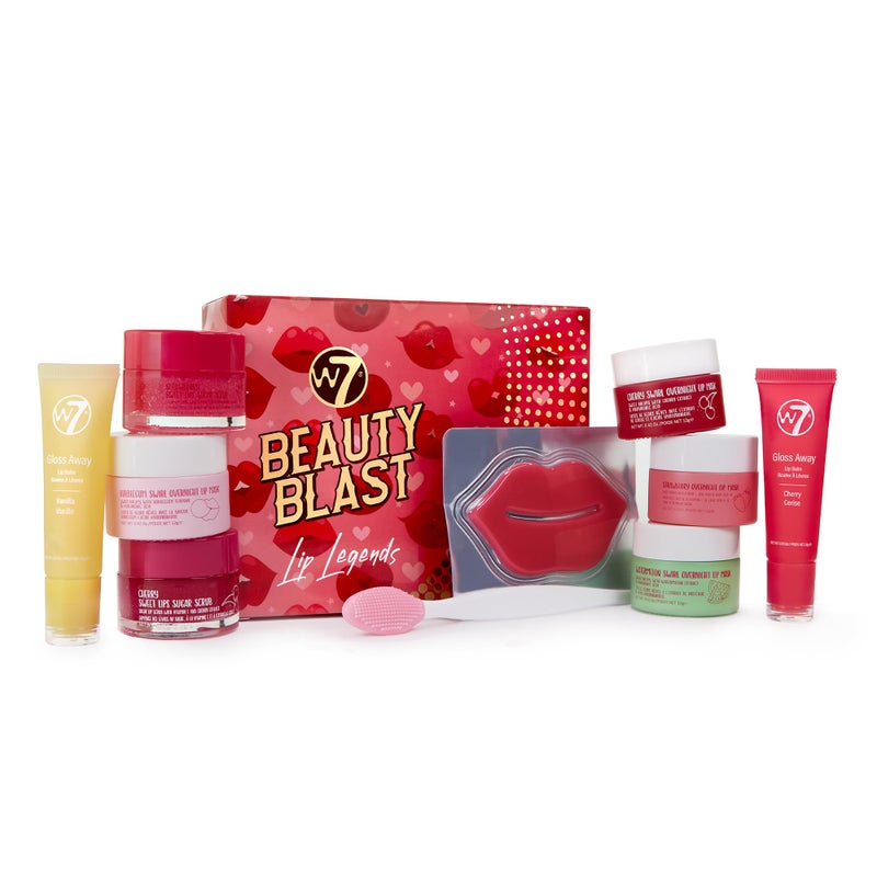 W7 Beauty Blast Lip Legends Sweet Dreams Lip Care Set - Lip Masks, Scrubs, Balms and More â€“ Exclusive W7 Sweet Dreams Flavors Included - Image 1