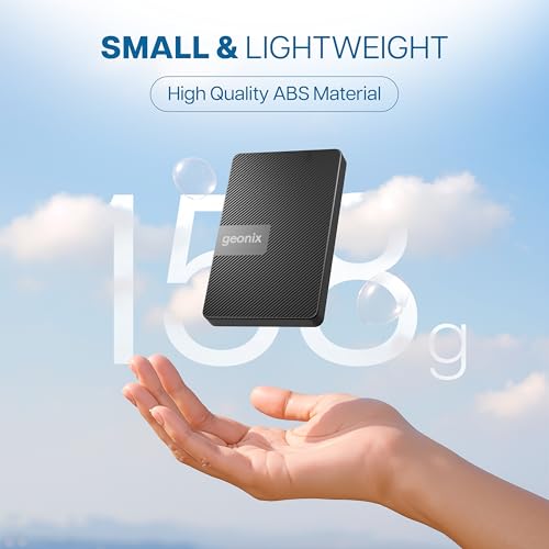 GEONIX PowerShell S3 500GB Portable External Hard Drive 2.5-Inch SATA USB 3.1, Up to 5Gbps with UASP Support, Tool-Free Setup, LED Indicator, Compatible with Windows/Mac/Linux (3 Yr Warranty)(Black) - Image 3