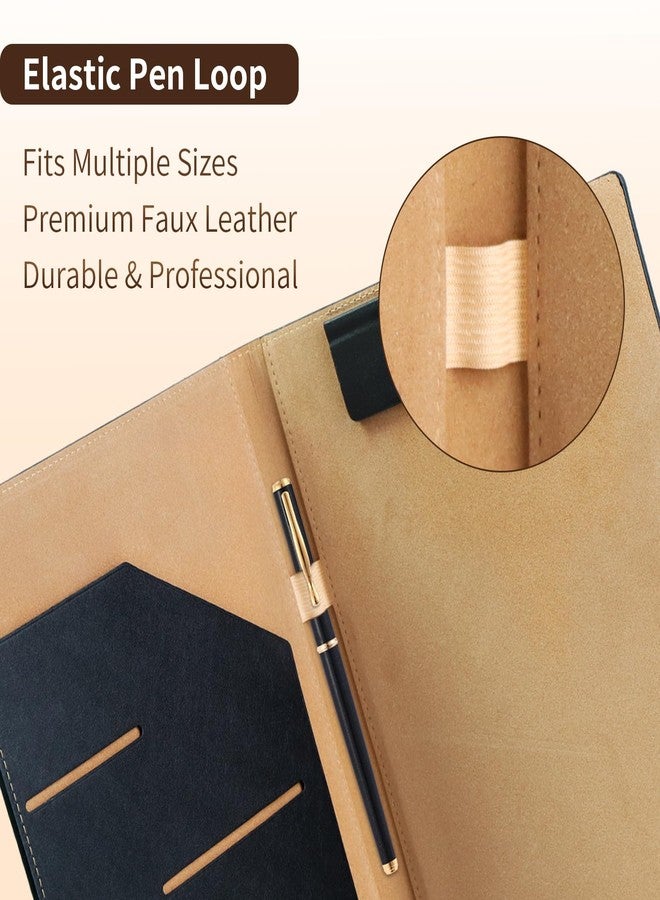 JTTJDB 360° Foldable Clipboard Portfolio with No-Trace Magnetic Clip & Elastic Pen Loop,Secure A4/Letter Document Holder for Business,Office,and Interviews - Image 3