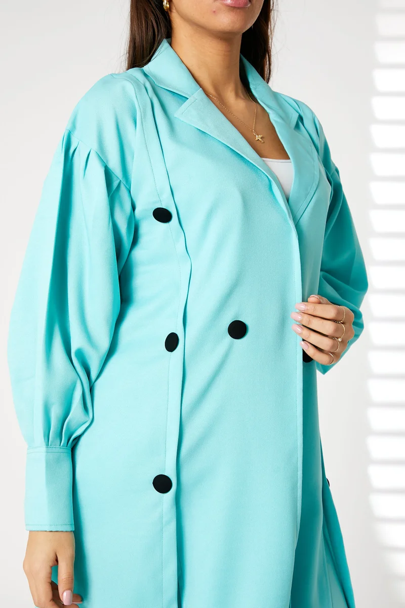 Moistreet  Barbie Crepe Trench Coat Set for Women | Best Price UAE