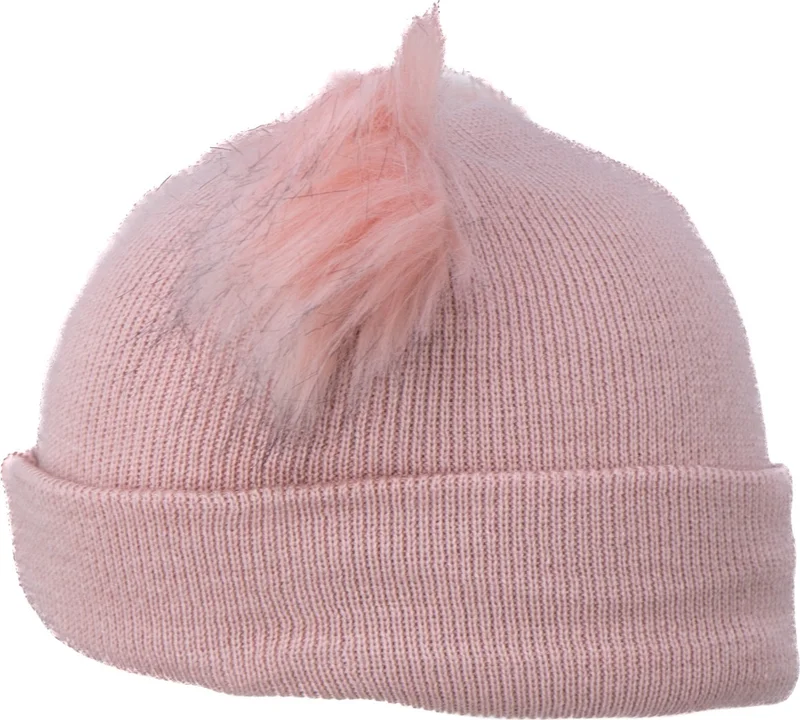 Oppland Girls Winter Thick Beanie Double Pompom Model Cotton Folded Warm Flexible Comfortable