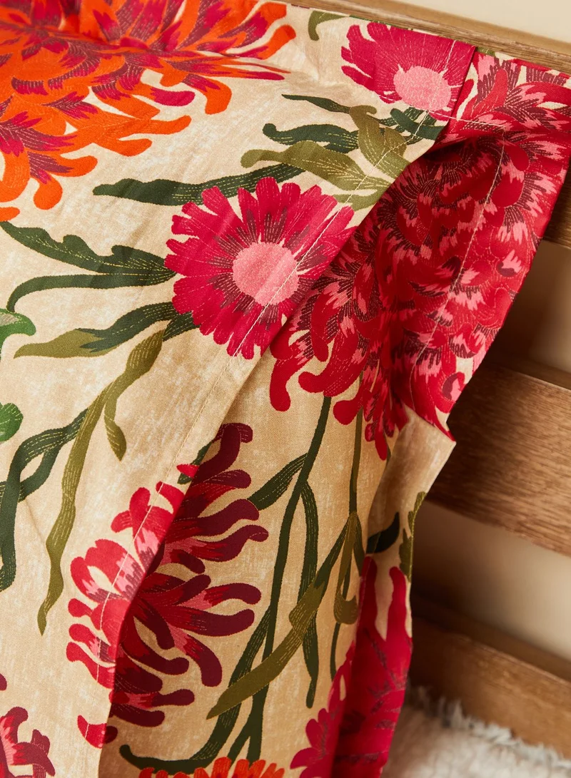 GANT Standard Natural Dahlia Flower Pillowcase