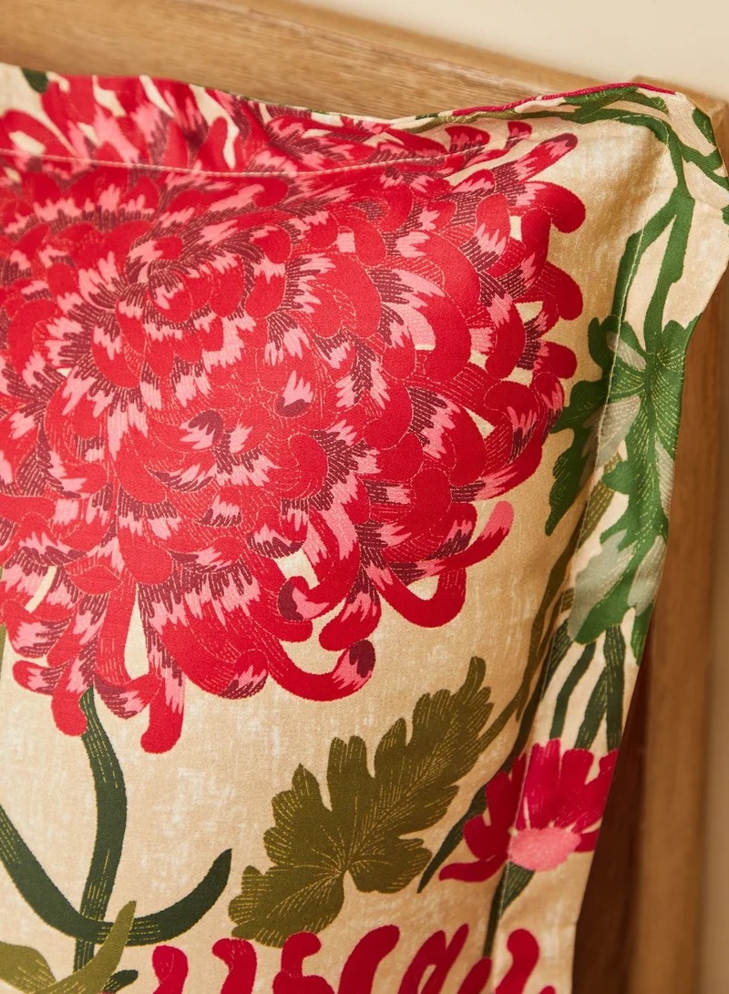 GANT Standard Natural Dahlia Flower Pillowcase