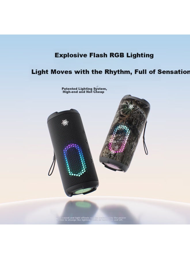 M9 Bluetooth Speaker 40w High Volume Heavy Bass Outdoor Waterproof Camping Portable Bicycle Riding Car Home Computer High Quality Sound Box Grey Flagship Version - Image 3