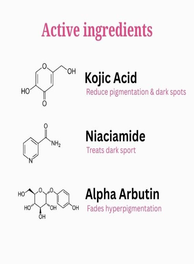 Iguana Alpha Arbutin & Kojic Acid Face Wash (100ml) + Serum (30ml) Combo for Dark Spots, Pigmentation & Skin Brightening | Tan Removal | Uneven Skin Tone | All Skin Types - Image 2
