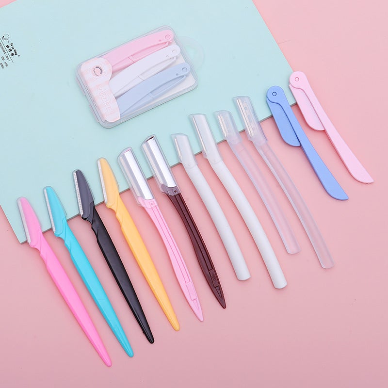 Manufacturers Women'S Macro Shaving Blade Beauty Tools Foldable Anti-Scratch Eyebrow Shaving Knife Eyebrow Scraper - Image 4