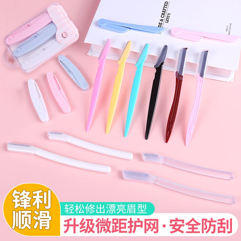 Manufacturers Women'S Macro Shaving Blade Beauty Tools Foldable Anti-Scratch Eyebrow Shaving Knife Eyebrow Scraper - Image 2