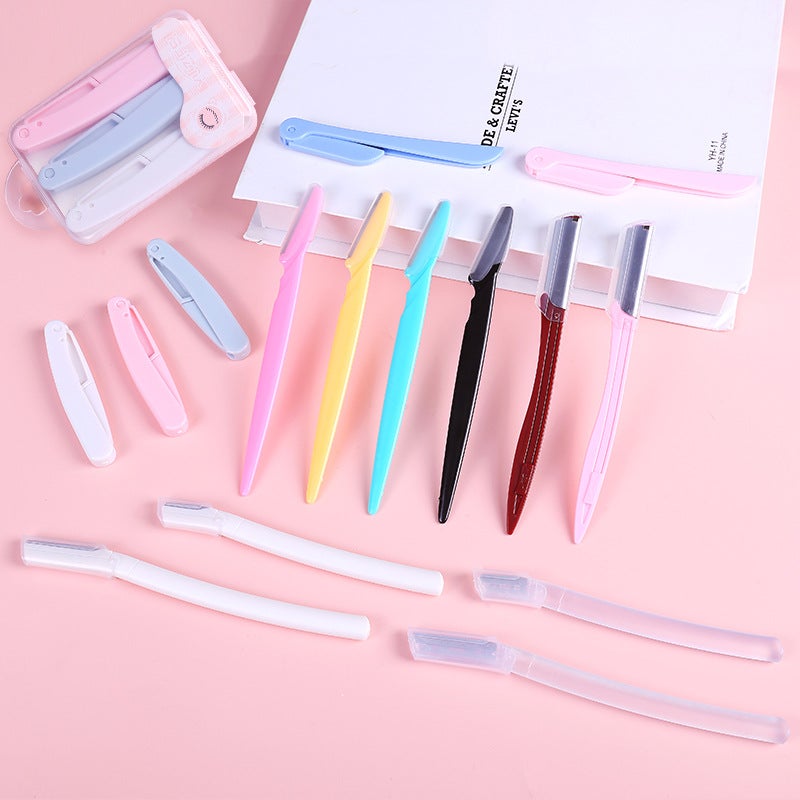 Manufacturers Women'S Macro Shaving Blade Beauty Tools Foldable Anti-Scratch Eyebrow Shaving Knife Eyebrow Scraper - Image 3