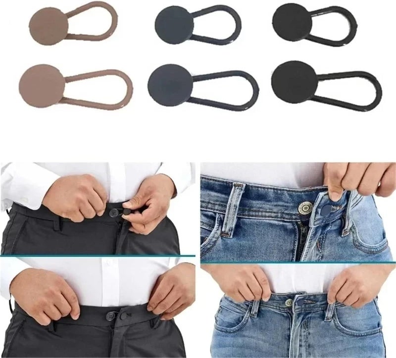 Waistband Extenders 80 Pcs 15mm/18mm 6/12pcs Pants Extender Buttons Flexible Waist Extenders for Jeans for Women & Men Pregnancy Skirt(Blue,Small) - Image 5