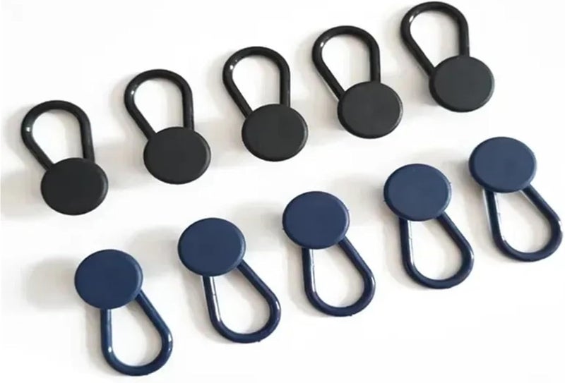 Waistband Extenders 80 Pcs 15mm/18mm 6/12pcs Pants Extender Buttons Flexible Waist Extenders for Jeans for Women & Men Pregnancy Skirt(Blue,Small) - Image 1