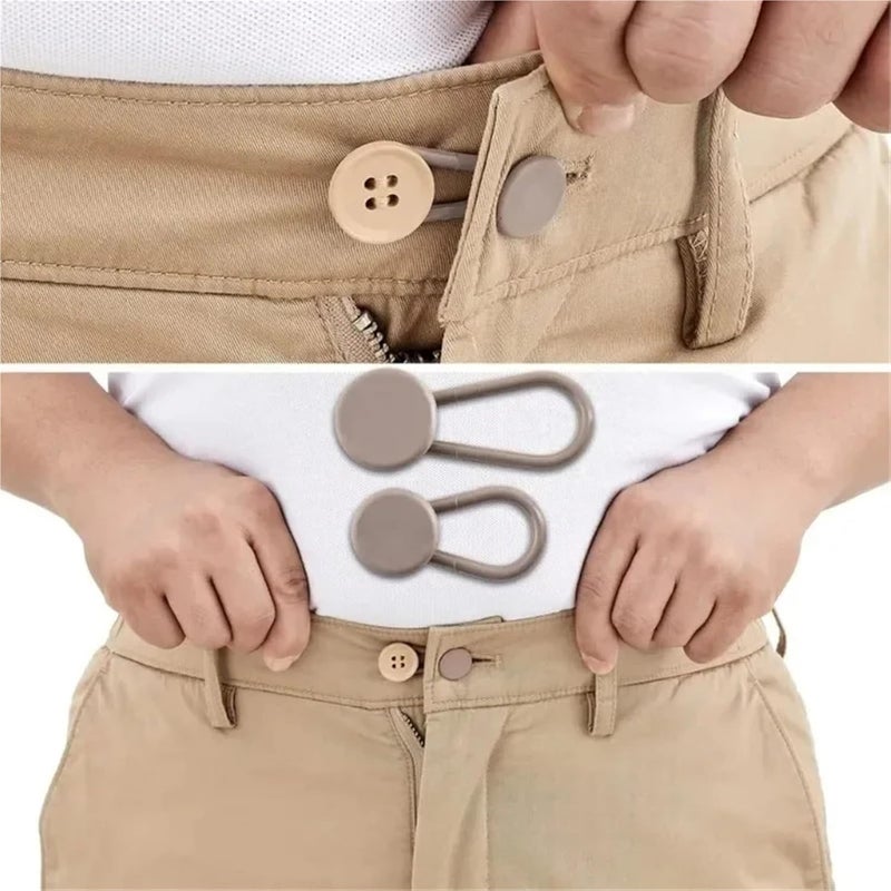 Waistband Extenders 80 Pcs 15mm/18mm 6/12pcs Pants Extender Buttons Flexible Waist Extenders for Jeans for Women & Men Pregnancy Skirt(Blue,Small) - Image 2