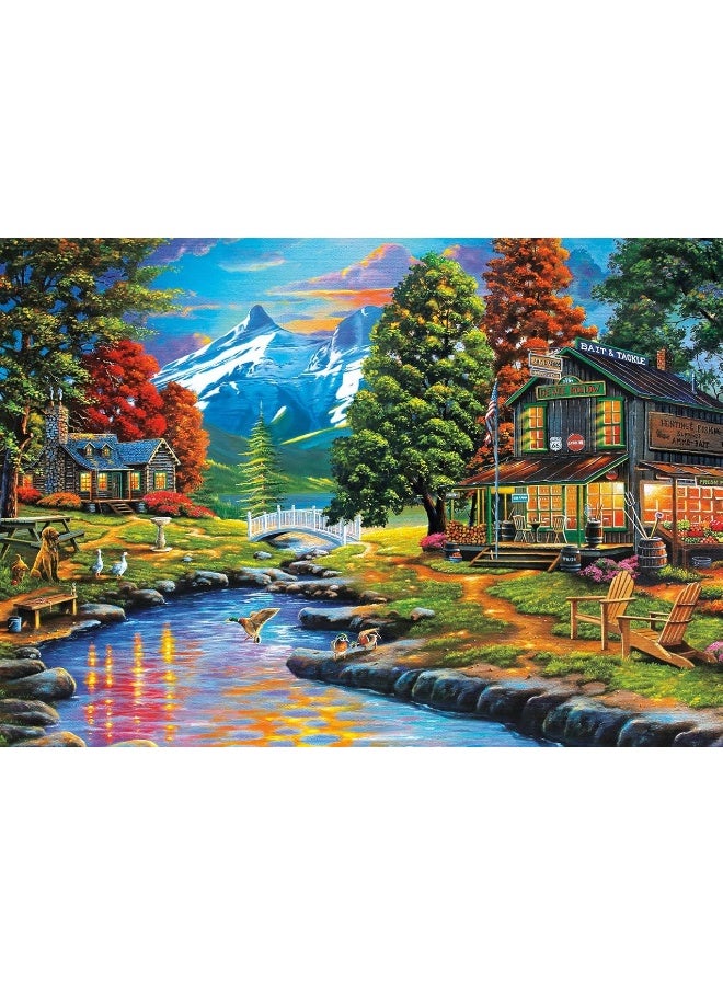Buffalo Games - Days to Remember - Dewie Hollow - 500 Piece Jigsaw Puzzle , Orange, Yellow, Green , 21.25"L X 15"W - Image 4