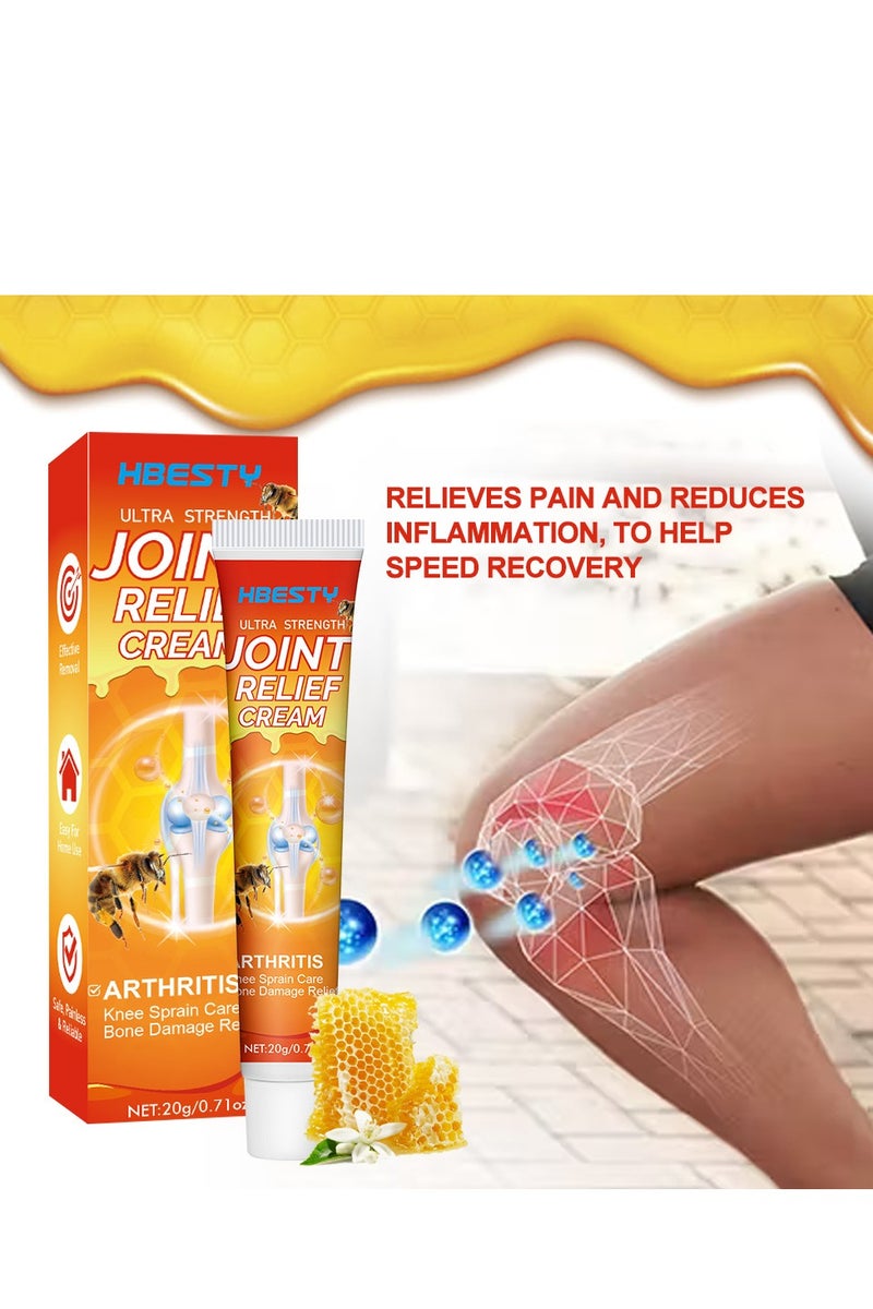 HBESTY 3 PACK Hbesty Joint Relief Cream Ultra Strength, Curemedici New Zealand Bee Venom Professional Care Gel for Knees, New Zealand Bee Venom Joint u0026 Bone Gel Cream for Women Men - Image 2