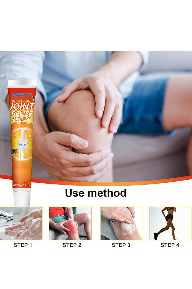 HBESTY 3 PACK Hbesty Joint Relief Cream Ultra Strength, Curemedici New Zealand Bee Venom Professional Care Gel for Knees, New Zealand Bee Venom Joint u0026 Bone Gel Cream for Women Men - Image 4