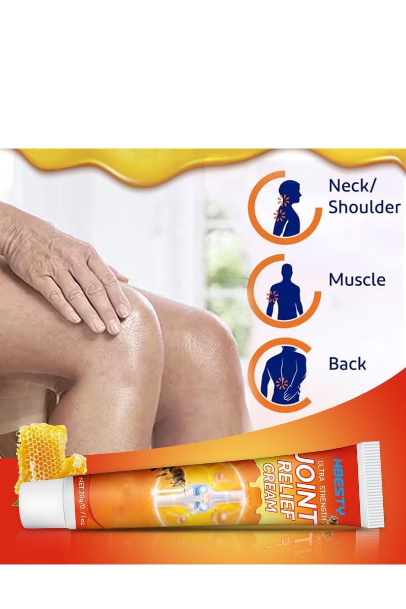 HBESTY 3 PACK Hbesty Joint Relief Cream Ultra Strength, Curemedici New Zealand Bee Venom Professional Care Gel for Knees, New Zealand Bee Venom Joint u0026 Bone Gel Cream for Women Men - Image 3