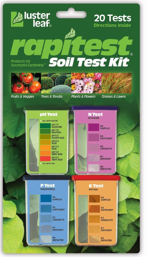 Luster Leaf Rapitest Soil Test Kit for Gardens Vegetables Flowers and Lawns USA designed and assembled soil tester completely quickly and accurately measuresanalyzes soil pH acidity and garden nutrients - Image 2