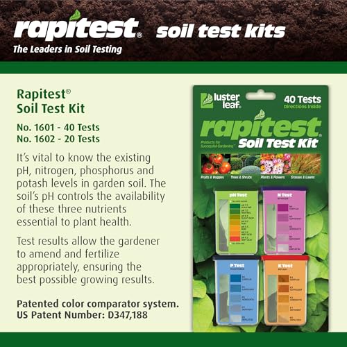 Luster Leaf Rapitest Soil Test Kit for Gardens Vegetables Flowers and Lawns USA designed and assembled soil tester completely quickly and accurately measuresanalyzes soil pH acidity and garden nutrients - Image 3
