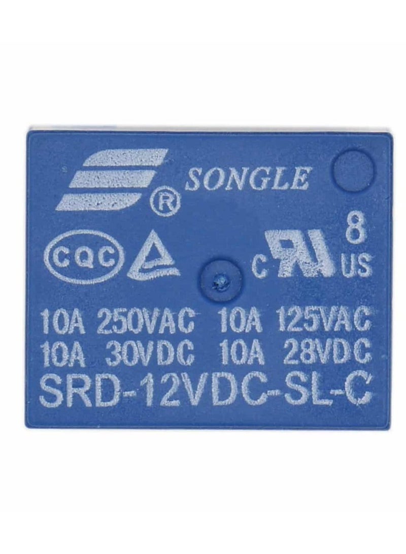 سونجلي وحدة مرحل قناة واحدة بجهد 12 فولت وتيار 10 أمبير أزرق