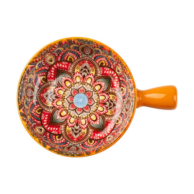 Ceramic Serving Bowl with Handle - Image 4