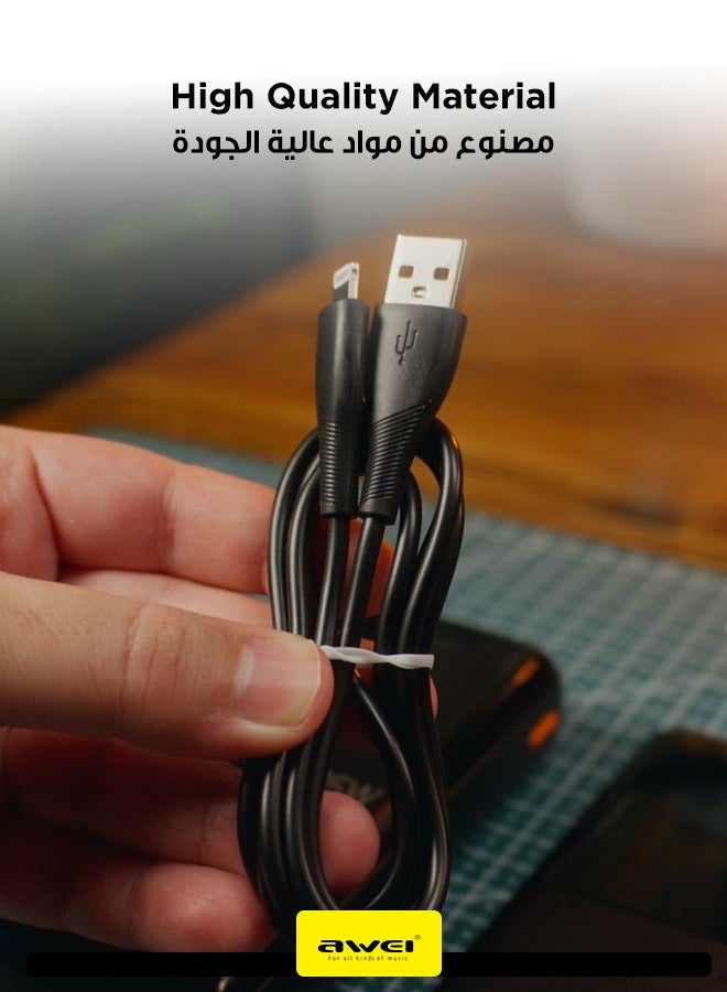 أوي كيبل شحن آيفون اصلي CL-182L - كيبل شحن سريع من النوع تايب اي إلى لايتنق، طول 1 متر، بتصميم معزز وهيكل متين من PVC عالي التحمل، متوافق مع أجهزة آيفون و آيباد - Image 4
