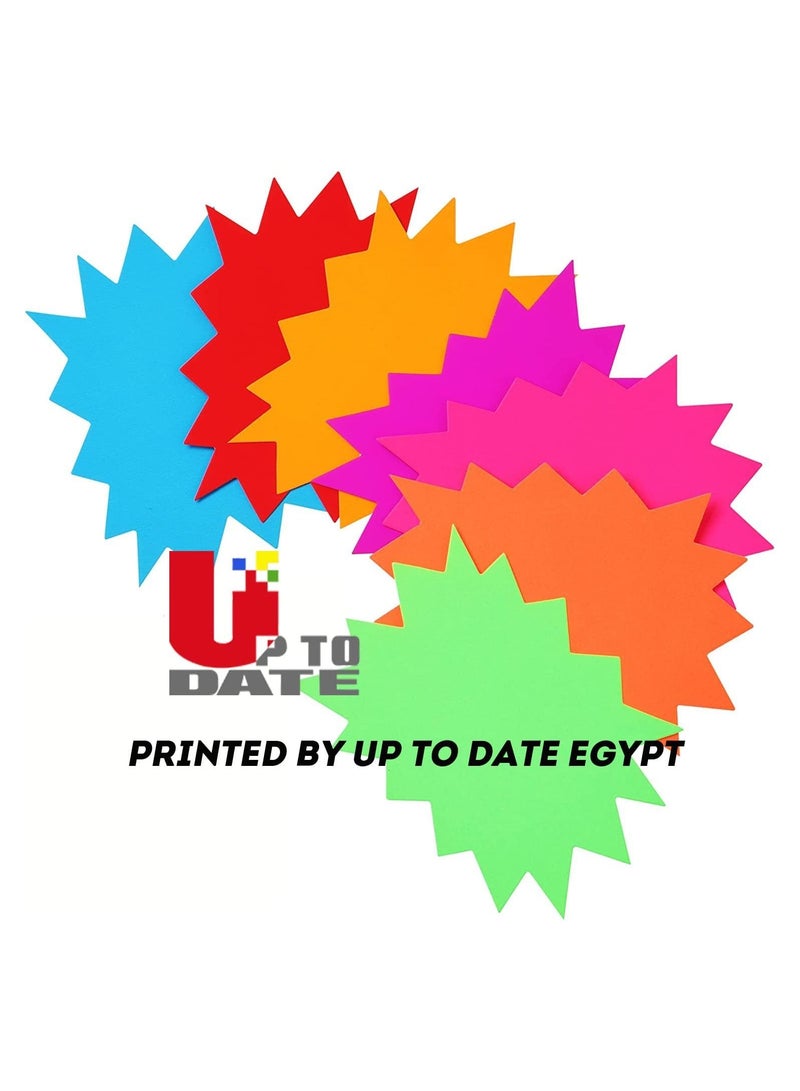 Merchandise pricing stickers for shops. A set of colorful writing scraps for printing, made of colored paper and consisting of 50 pieces for writing prices and information for communication. - Image 1