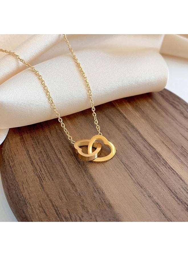 Engraved Heart Necklace With Rose Bear Giftbox, Preserved Hug Bear Gifts for Women, Rotating Jewelry Box, Eternal Flowers Gift (Pink) - Image 3