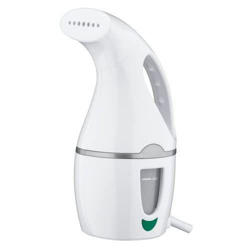 CONAIR مكواة بخار محمولة للسفر من كونير، CompleteSteam 1100W، للمنزل والمكتب والسفر، أبيض - Image 1