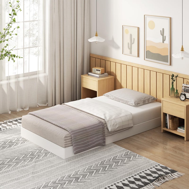 EMODA 5 Inch Twin Box Spring Bed Base, 1500 LBS Heavy Duty Metal Mattress Foundation with Fabric Cover, Easy Assembly - Image 3