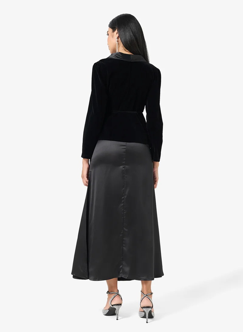 Khizana Peplum Top & Skirt Set